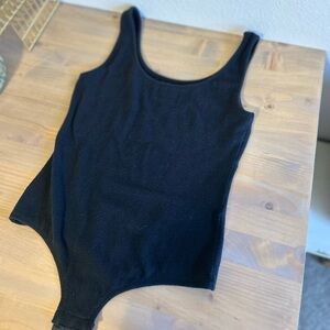 Madewell Black Tank Top Bodysuit
